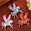 Vintage Pegasus Brooch Alloy Brooch Pins Hot Animal Lapel Pin  Cultural Art