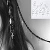 European and American Personalized Small Dreadlocks Trendy Braided Hair Headdress XINGX Cross DIY Pendant Hair Accessories Barrettes Ornament Women