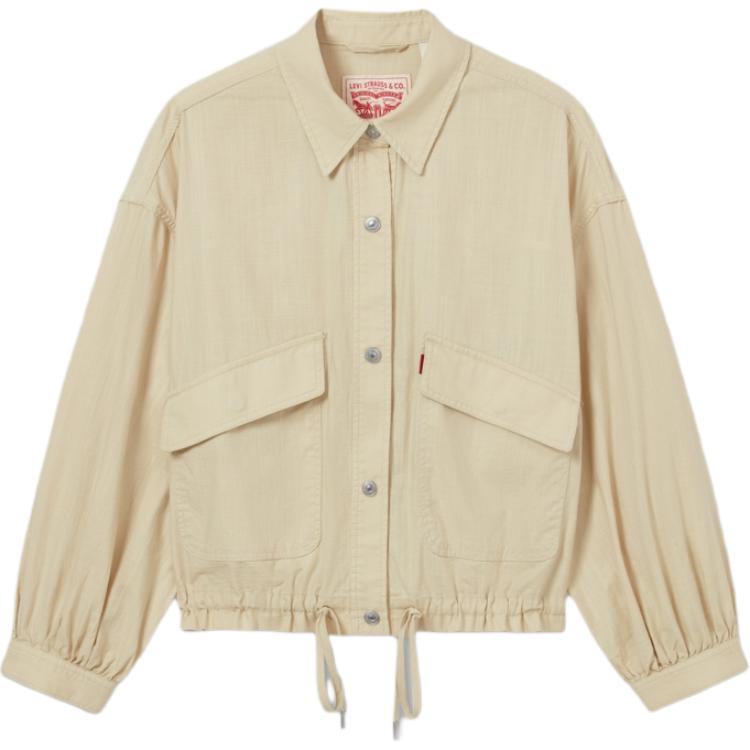 Levi's Women's Long Sleeve Cotton Shirt White 002YL-0001