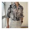 Spring Summer Fashion Printing Design Long Sleeve Shirts New Men's Casual Loose Breathable Vacation Versatiles Shirts Tops