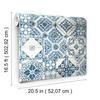 RoomMates Wall Paper Blue Removable Mediterranean Tile 1 Roll 52 X 503cm Japanese Import RMK11083WP [Regular Product]