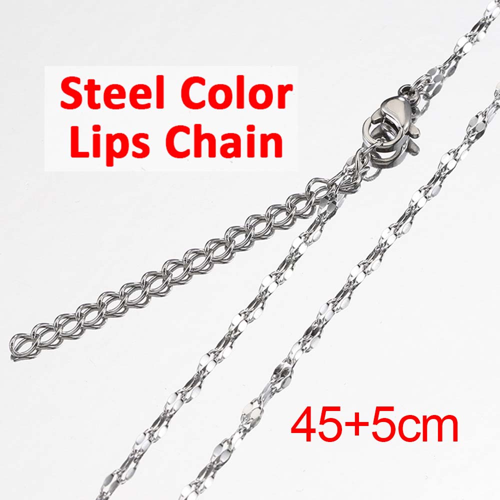5pcs Stainless Steel Snake Chain Necklace Box Chain with Clasp Extended Chains DIY Men Jewelry Making Findings Accessor No Fade