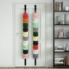Bucket 20 Clips Cap Hanger Hanging Hat Organizer Holder Door Baseball Cap Rack Closet Storage for Purse and Hat Set