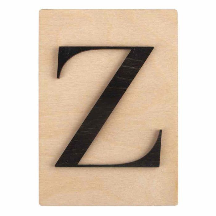 Wooden Letter 14.8 X 10.5 Cm - Z