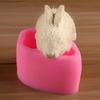 3D Rabbit Mold Silicone Candle Mold Easter Bunny Cake Mold Cake Chocolate Dessert Silicone Mould Mousse Cookie Making