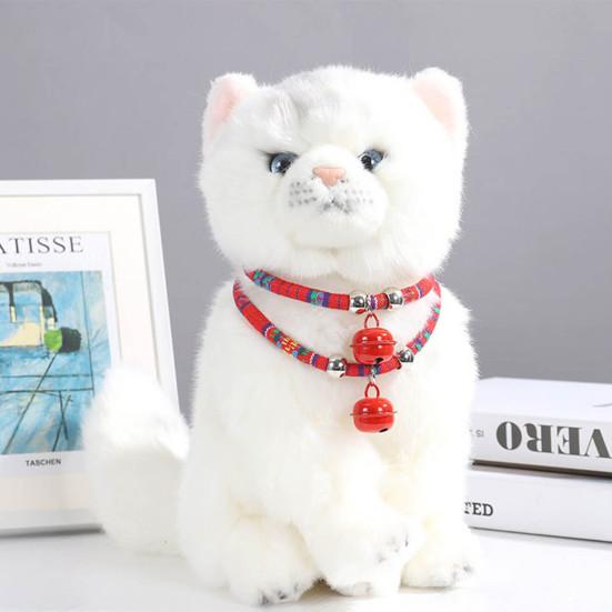 Ошейник для кошек в этническом стиле, регулируемый ошейник для домашних животных, кошек, собак с колокольчиком для домашних животных