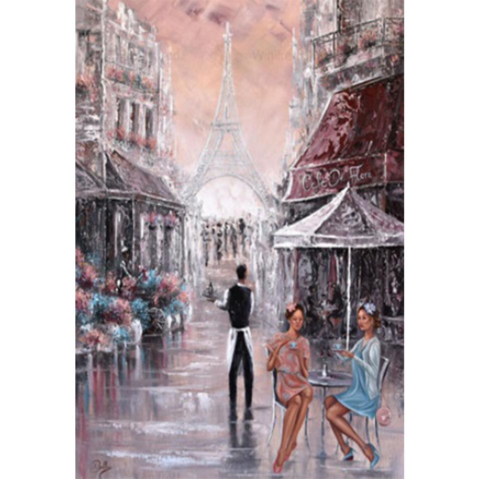 5D Красота Искусство DIY Пейзаж Алмазная картина Набор для вышивки крестом Полный круглый Алмазная вышивка Мозаика Декоративная живопись