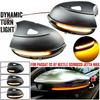 LED Sequential Side Mirror Turn Signal Lights 2Pc For VW Passat CC B7 Jetta MK6