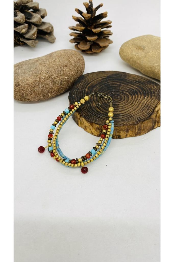 Подарок на день Святого Валентина, аутентичный этнический браслет ручной работы в богемном стиле в стиле хиппи, ювелирные изделия