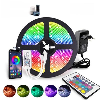 Водонепроницаемая светодиодная лента 12 В с голосовым управлением Alexa и 24-кнопочным пультом дистанционного управления