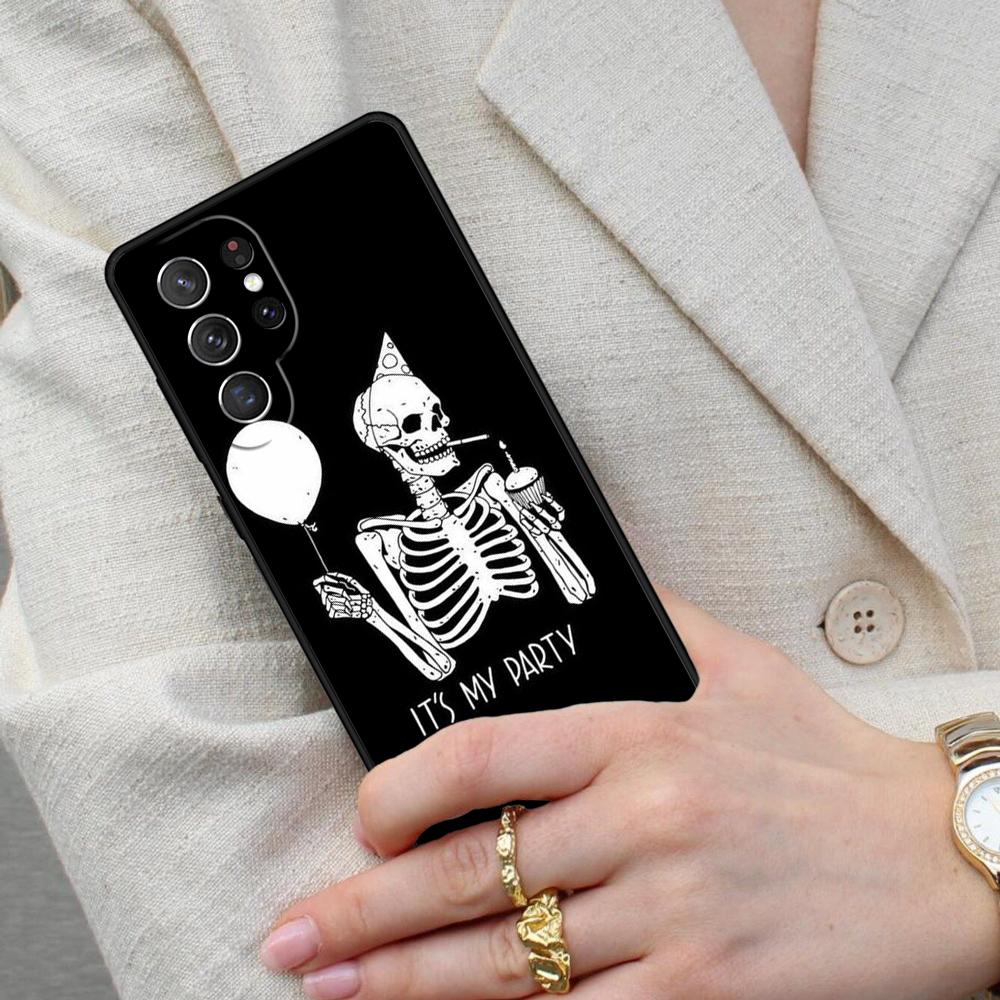 Skeleton Cell Phone Case for Samsung Galaxy S26 Ultra S25 S24 S23 S22 S21 S20 Note10 Cover
