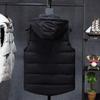 Зимний хлопковый жилет, мужская куртка, тренд, теплая, утолщенная, большого размера, мужские плечи, модные жилеты с капюшоном
