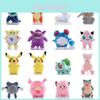 Soft And Cuddly Anime-inspired Pikachu And Eevee Plush Toy