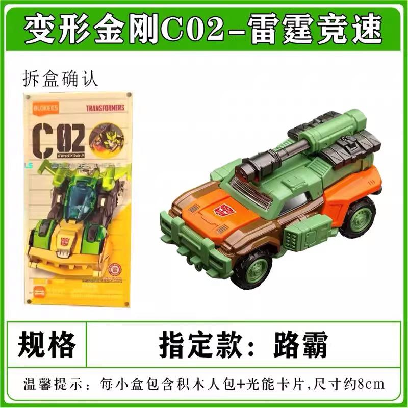 New Wheels 1:64   C02 Optimus Prime Megatron Action Figures Assembled Car Model Collectible Gift