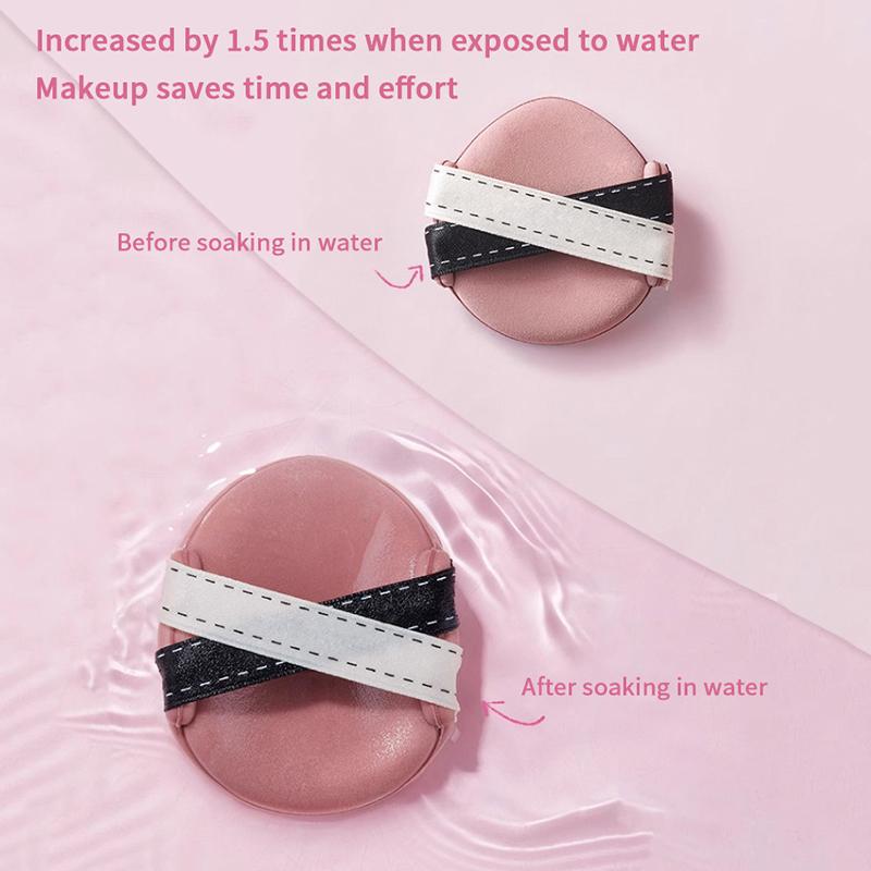 Большой спонж в форме капли с двойной лентой 1/2/3 шт. для влажного или сухого использования, пуховка для пудры, многофункциональный портативный инструмент для макияжа