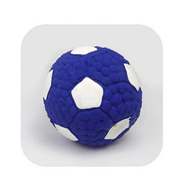 Soft Rubber Outdoor Interactive Go Fetch Training Soccer Ball Football Volleyball Baseball Toy Dog Squeaky Ball KYPT-025