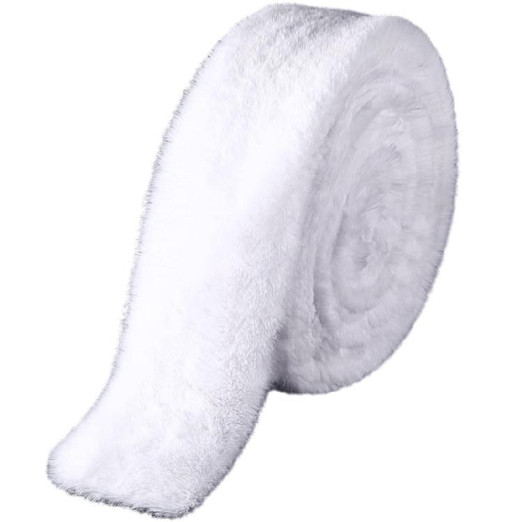 White Furry Belt Craft Do It Yourself Perfect for Holiday Season Fashion Lover