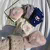 Милые плюшевые перчатки без пальцев, зимние варежки, мягкие теплые студенческие женские флип-перчатки, уличные перчатки для письма, утолщенные перчатки для защиты от холода
