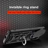 KEYSION Shockproof Case for Redmi Note 14 Pro + 5G 14 5G Slide Camera Protection Ring Stand Phone Back Cover for Xiaomi POCO X7