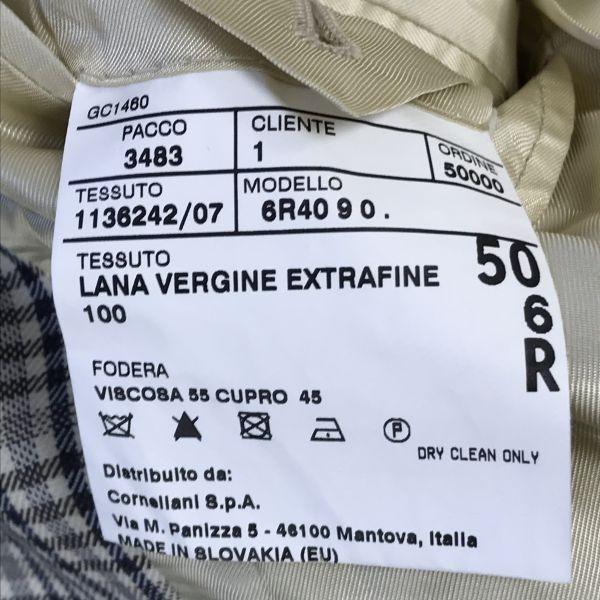 Nino Danieli Пиджак приталенный на подкладке Мужской L 50 Бежевый в клетку(ИСПОЛЬЗОВАЛ)