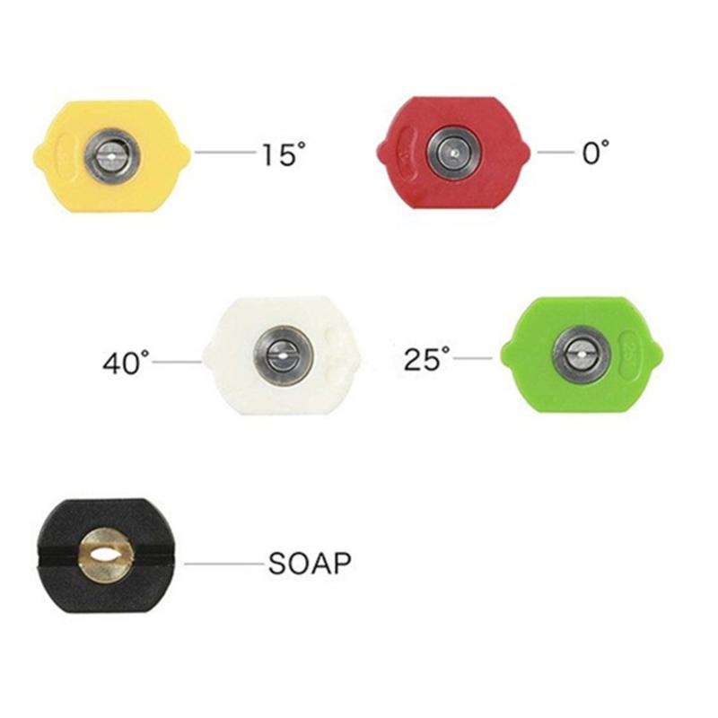1/4Inch Quick Connect Nozzle Tip Holder Pressure Washer Nozzle Holder for Washer Nozzles Holds 5 Nozzle Tip