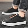 Модные трендовые мужские туфли с мелким вырезом 2025 весна новая повседневная персонализированная мужская обувь на толстой подошве вулканизированная обувь Zapatos Hombre кроссовки