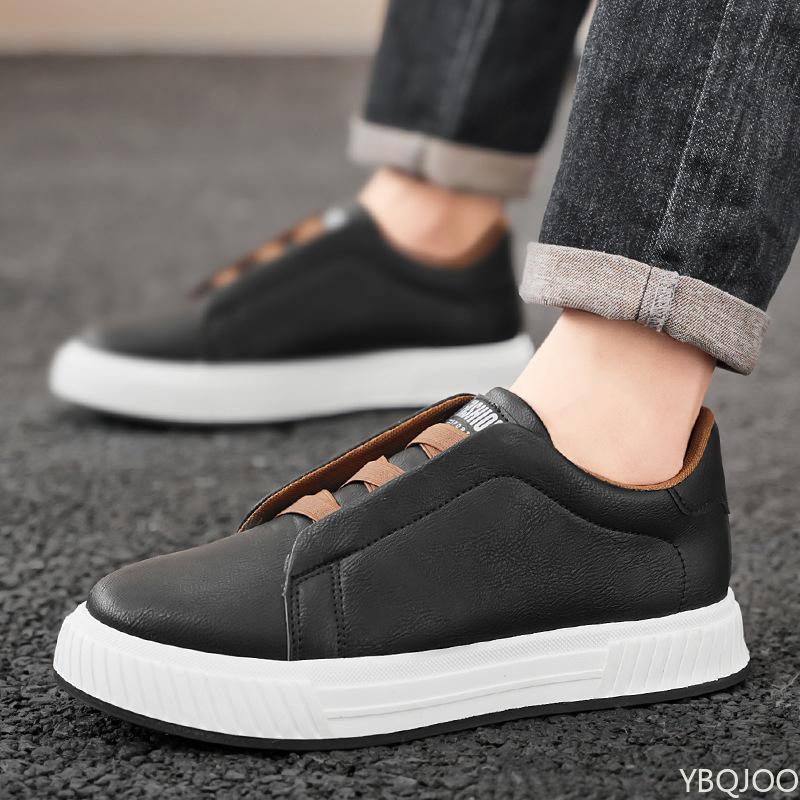 Модные трендовые мужские туфли с мелким вырезом 2025 весна новая повседневная персонализированная мужская обувь на толстой подошве вулканизированная обувь Zapatos Hombre кроссовки