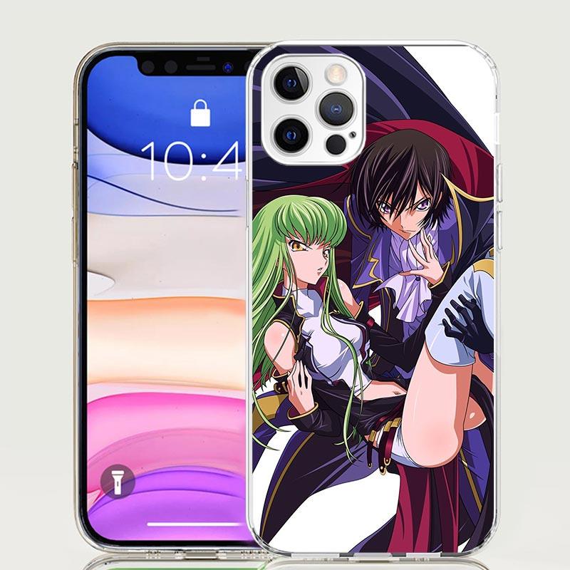 Чехол для телефона с аниме Code Geass Для iPhone 17 Air 16 15 Plus 11 14 Pro Max 13 Mini 12 7 8 + SE Узор Арт Индивидуальный Чехол 17 Air 1