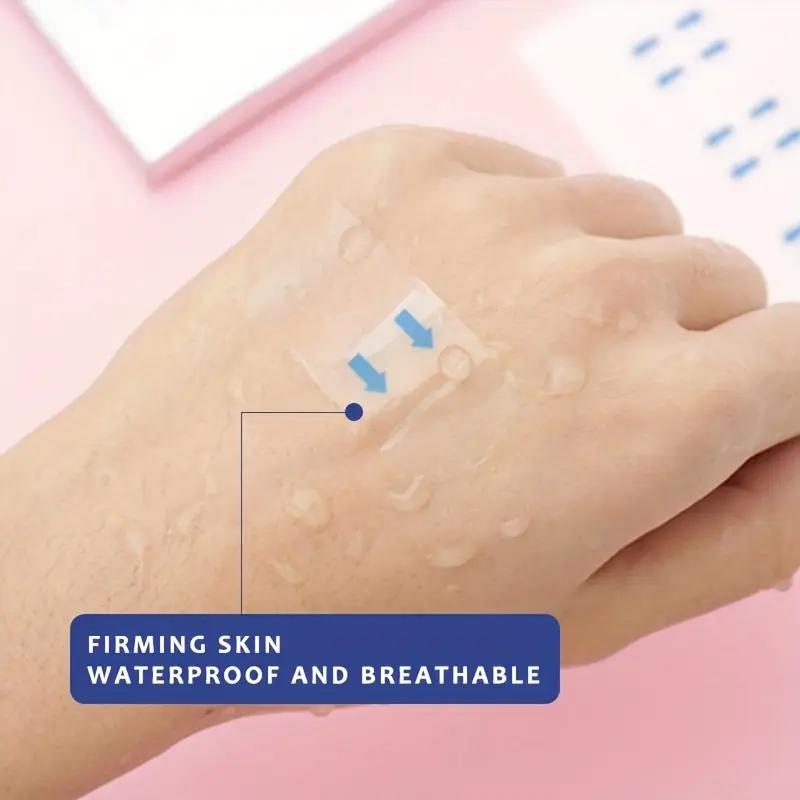 Лента для подтяжки лица, для глаз, двойного подбородка и шеи, мгновенное подтягивание кожи, водонепроницаемая, прозрачные пластыри для коррекции фигуры, подтяжка лица