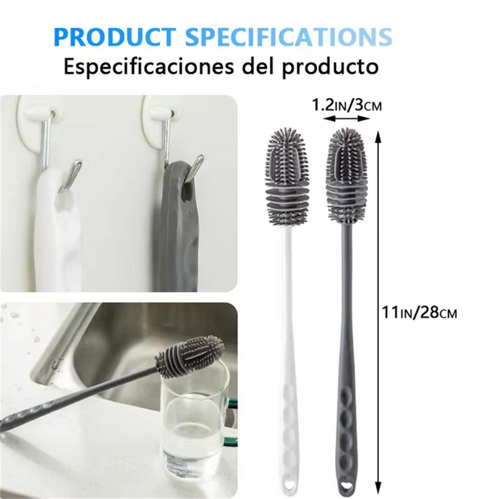 Модная унисекс-щетка для чистки чашек, длинная щетка для чистки, чистящее средство для бутылочек, щетка для чистки, щетка для дома, полезная силиконовая детская бутылочка