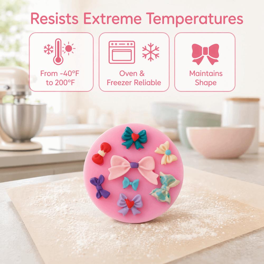3D Shape Fondant Cake Mold Food Grade Silicone Candy Decoration Mold  Cupcake Candy Topper