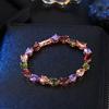 Украшения Радужный браслет из циркона Винтажный браслет из цветных кристаллов Браслет со стразами Женский/Мужской