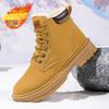 Зимние утепленные и утолщенные мужские ботинки, модный тренд, мужская обувь, теплые хлопковые ботинки, обувь для улицы, удобные, трендовые, минималистичные, универсальные ботинки