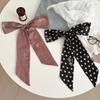 Polka Dot Silk Scarf New Versatile Rose Scarf Plaid Headband Hair Tie Multi-functional Belt Waist Silk Scarf