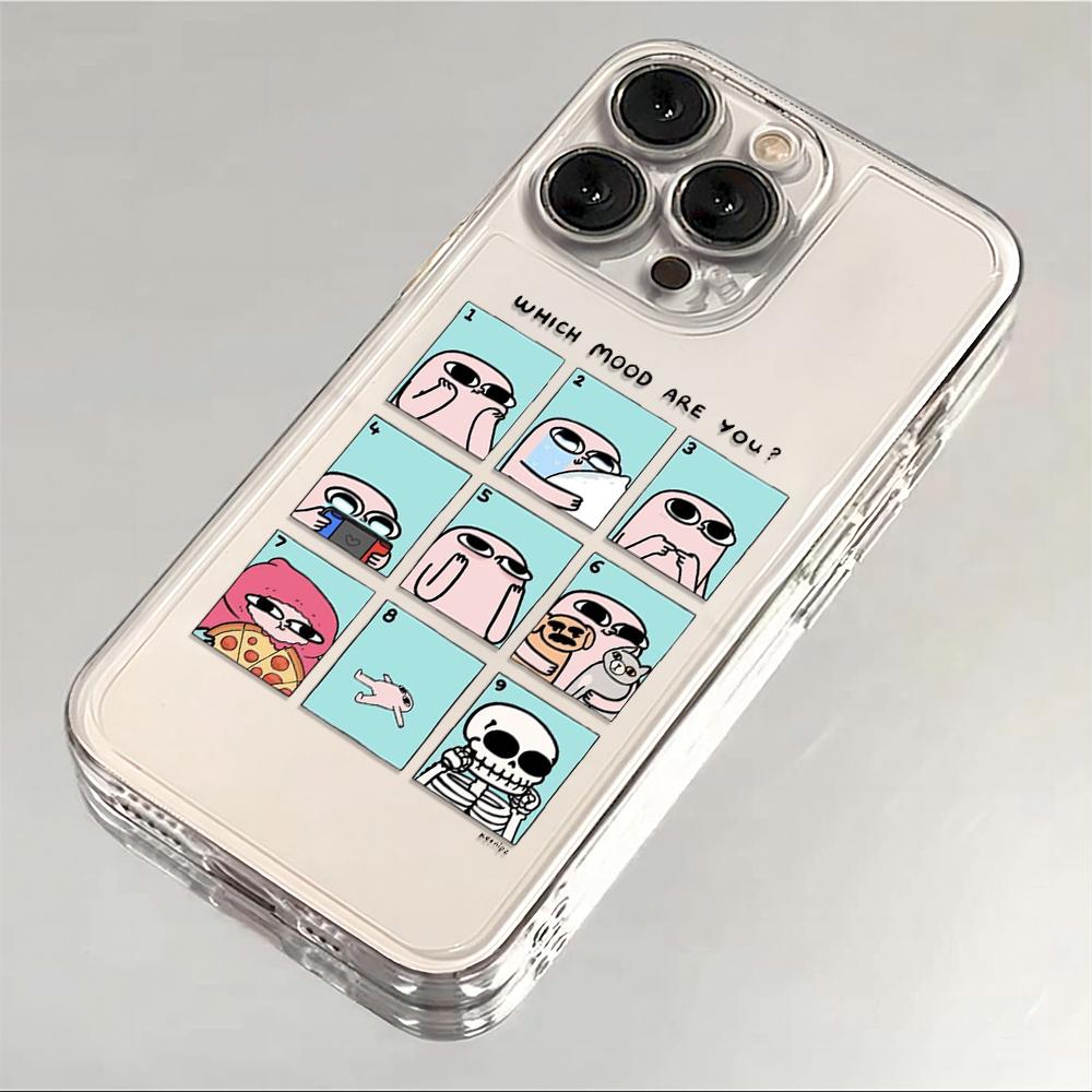 Ketnipz маленький розовый боб Чехол для телефона для iPhone 17 16 15 14 13 12 Mini Air Pro Max X XR XSMax 7 8 Plus Прозрачная мягкая задняя крышка