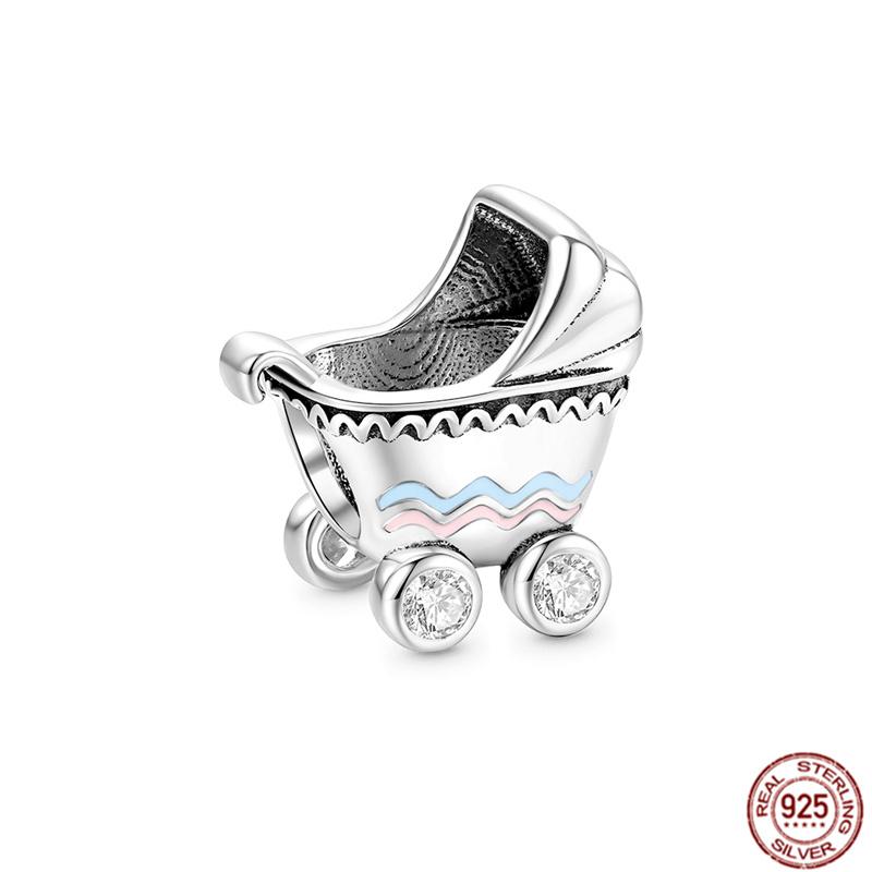 Подходят оригинальные браслеты, подвески, ювелирные изделия, новые S925 стерлингового серебра, сверкающие бусины камеры, семейное дерево, воздушный шар, щенок, кошка, кулон