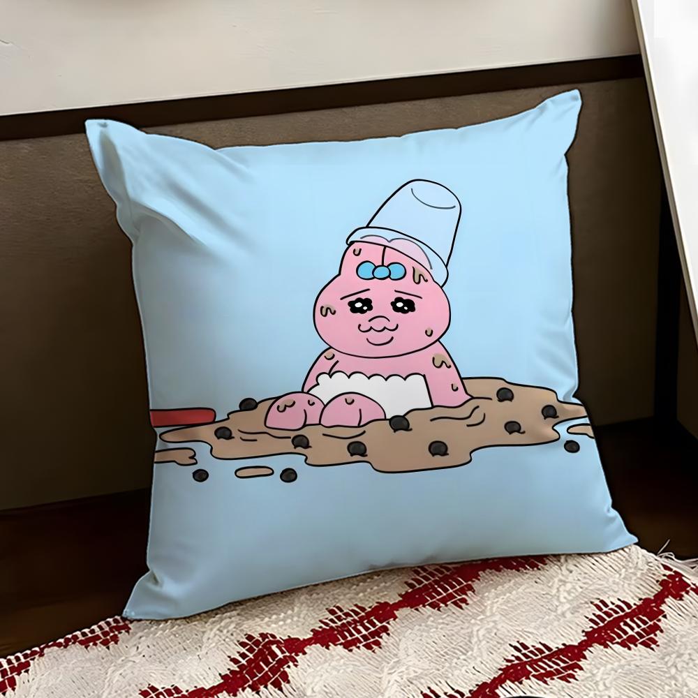 Kawaii OOpanchu Usag Cushion Cover Reversible Soft Durable Pillow Cover Home  Car MultiScene Use for Daily Comfort
