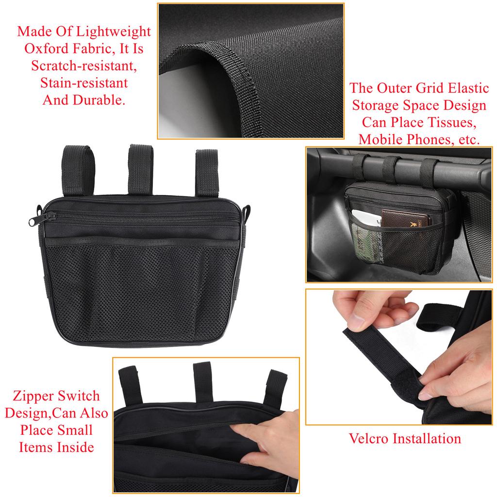 Автомобильная сумка-органайзер для хранения с ручкой второго пилота для Jeep Wrangler JL JT JK TJ для Suzuki Jimny JB64 JB74 для хранения и уборки