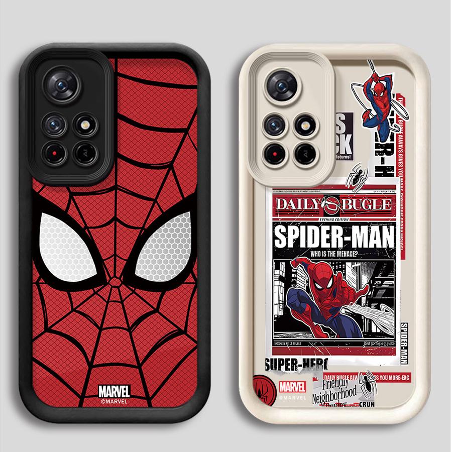 Мягкий чехол Marvel Человек-Паук для Redmi Note 11s 12s 13 14 Pro Plus 10 11 12 Pro