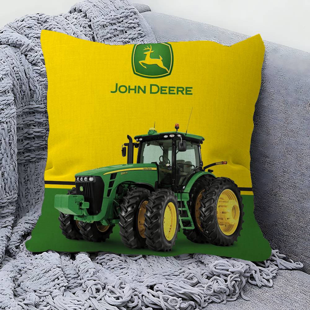 JJohnLogoDeeres Anime Cushion Cover Inches Farmhouse Decor Home Throw Pillow Covers for Couch Decorations