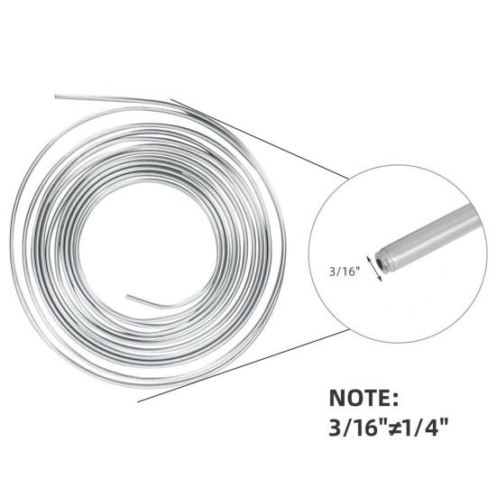 Brake Line Tubing Flexible High Bursting Strength Universal 25 Ft 3/16 Brake Line Tubing Kit for Car