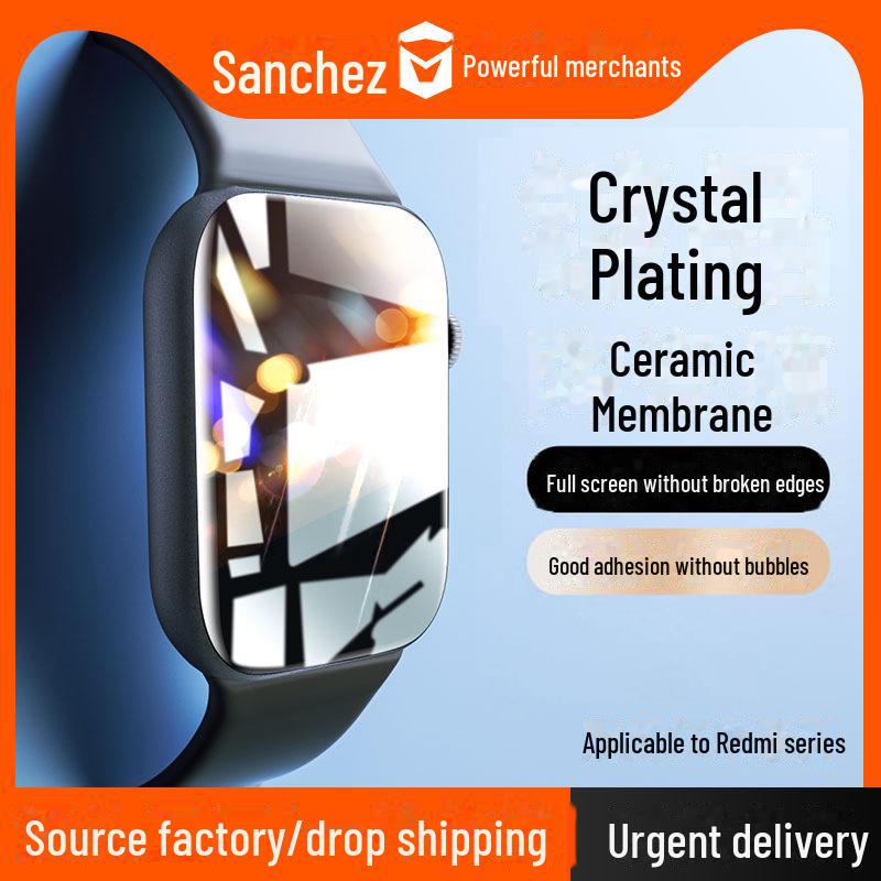 Защитная пленка из керамики и закаленного стекла для Xiaomi Redmi Watch5/4 - 3D, устойчивая к царапинам, взрывозащищенная.