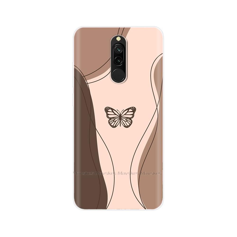 Чехол для Redmi 8 8A Pro, ТПУ Силикон, Ударопрочный, Чехол с Кошкой для Телефона, Для Redmi 8 8A 7 7A redmi7, Прозрачный, Печать, Мягкий