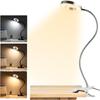 LED Reading Lights 360°Flexible Dimmable Table Lamp Clip On Indoor Bedroom Eye Protection Desk Light Book Clamp Lamp