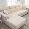 1Pc Solid Color Jacquard Sofa Seat Cushion Cover Polar Fleece Elastic Sofa Cover For Living Room Chair Cover Furniture Protector