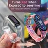 Ремешок для изменения цвета для Xiaomi Mi Band 7 6 5 4 3, прозрачный светильник с браслетом для Xiaomi Mi Band 6 5 4 3, сменный цветной ремешок на запястье для MI 7 6 5