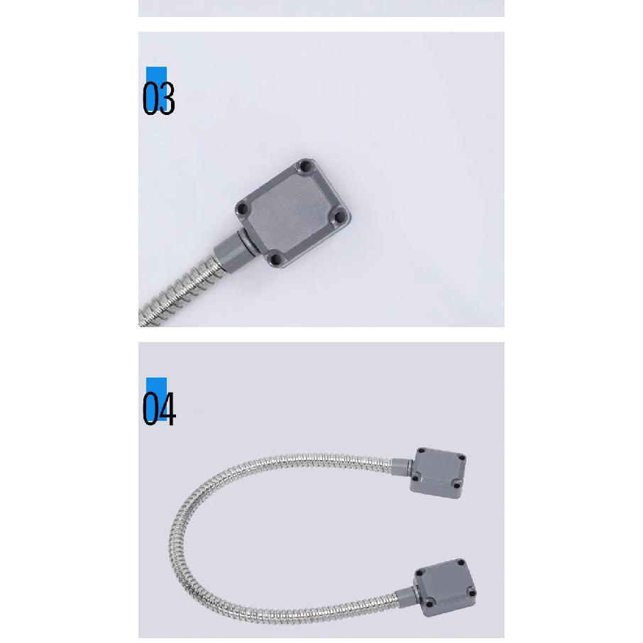 Exposed Mount Access Control Cable Wire Sleeve Protector Wooden Metal Door Spring Tube Door Cable Door Loop Zinc Alloy Head 304
