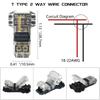 5pcs Low Voltage Wire Connectors T Tap Wire Connectors 2 Pins Wire Splice Connectors No Stripping 3 Way Wire  Fits 24-20 AWG