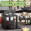 Black Manual Citrus Juicer Hand Press Orange Squeezer Heavy Duty Fruit Pressing Machine Stainless Steel Lemon Squeezer Kitchen Tool