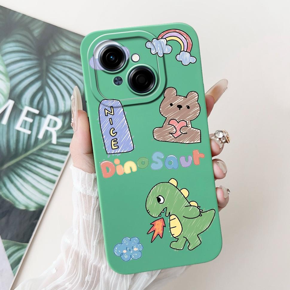 Чехол для Tecno Spark Go 1 Go1 Милый Мультяшный Чехол Мягкий Силикон Fundas Чехол для Телефона Для Tecno SparkGo Spark Go 2025 Задняя Крышка Capa